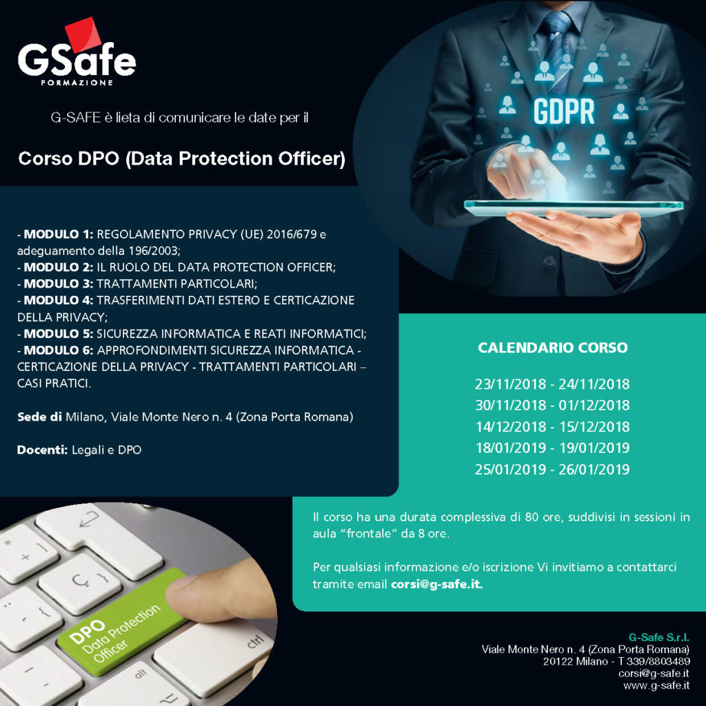 corso dpo